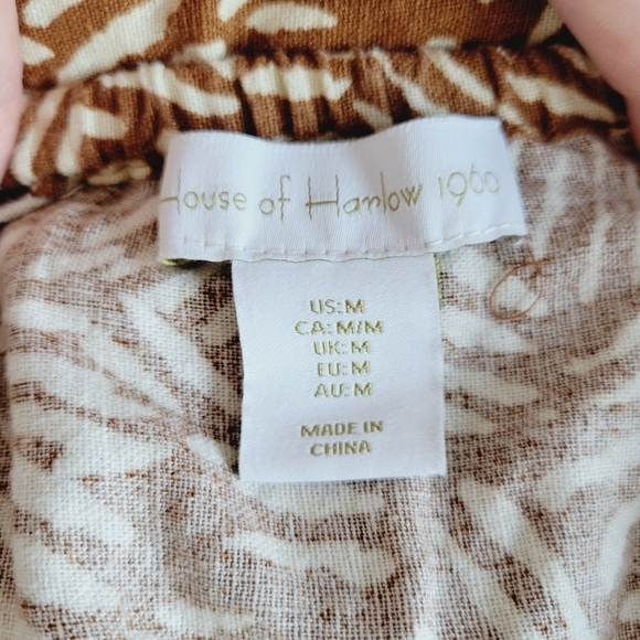 House of Harlow 1960 Brown Palm Print Dress - Picture 8 of 10